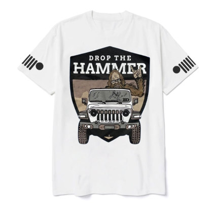 Hammer Down Sasquatch Jp Badge T-shirt