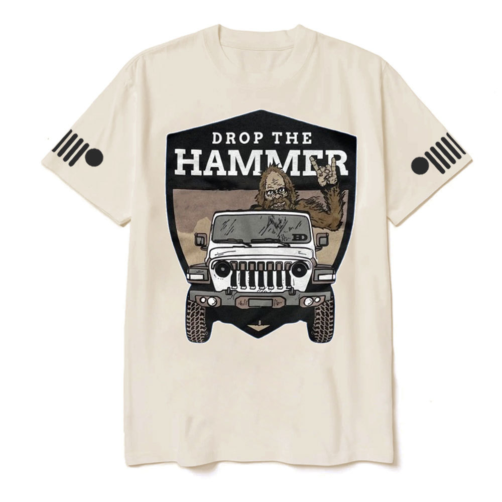 Hammer Down Sasquatch Jp Badge T-shirt