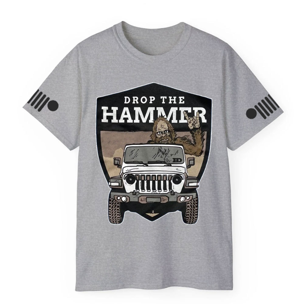 Hammer Down Sasquatch Jp Badge T-shirt