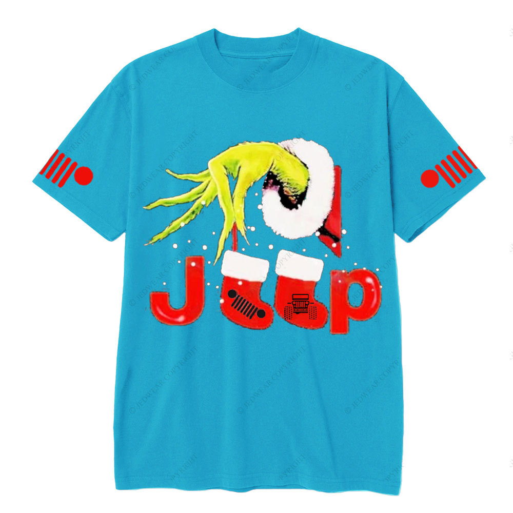 Awesome Green Santa Socks Jp Grille Christmas T-Shirt