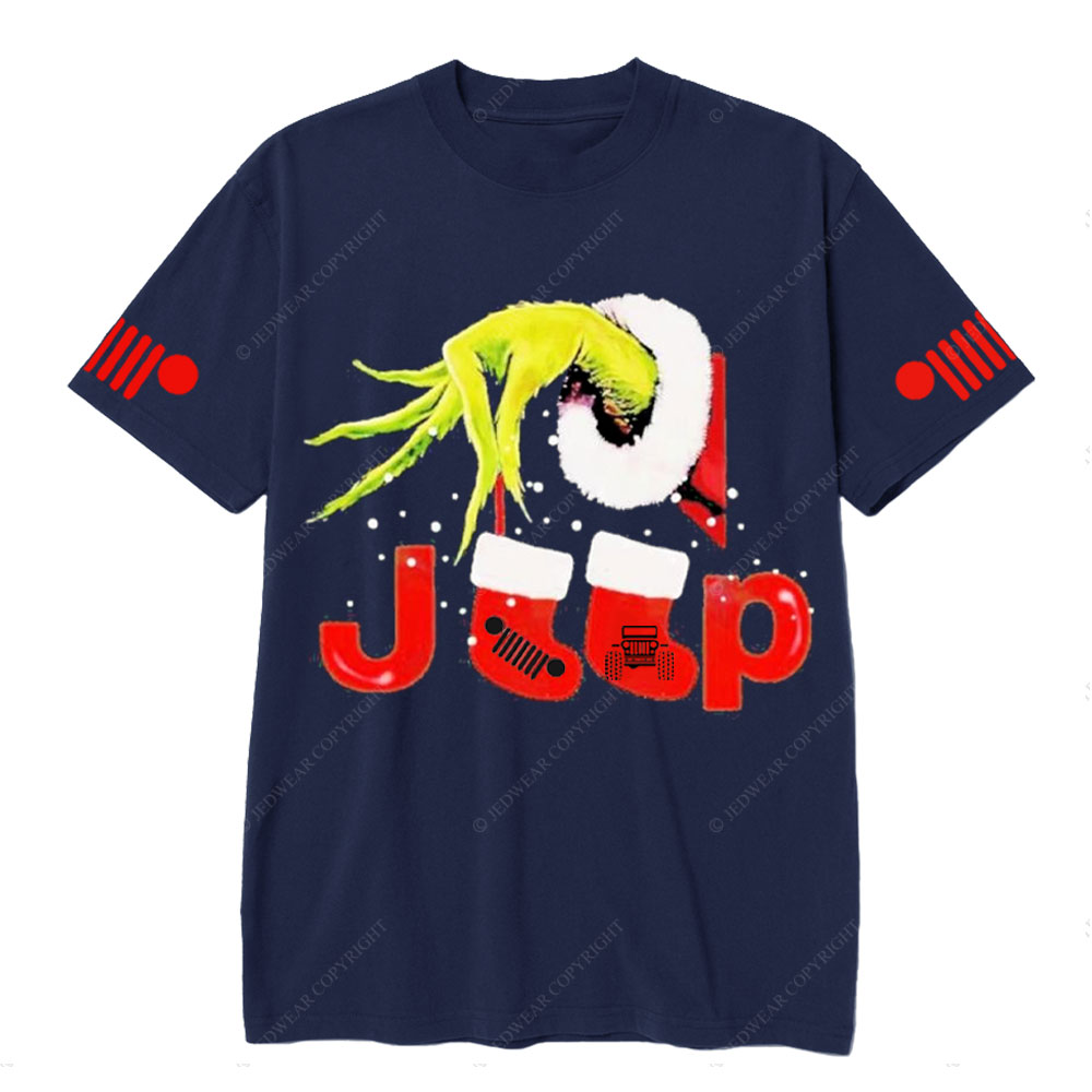 Awesome Green Santa Socks Jp Grille Christmas T-Shirt