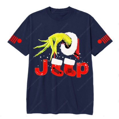 Awesome Green Santa Socks Jp Grille Christmas T-Shirt