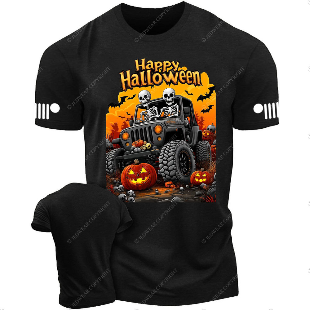 Happy Halloween Skeletons Drive Jp T-Shirt