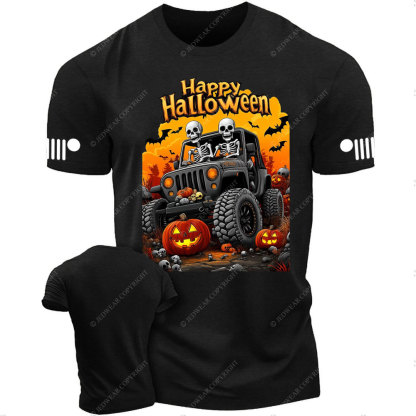 Happy Halloween Skeletons Drive Jp T-Shirt