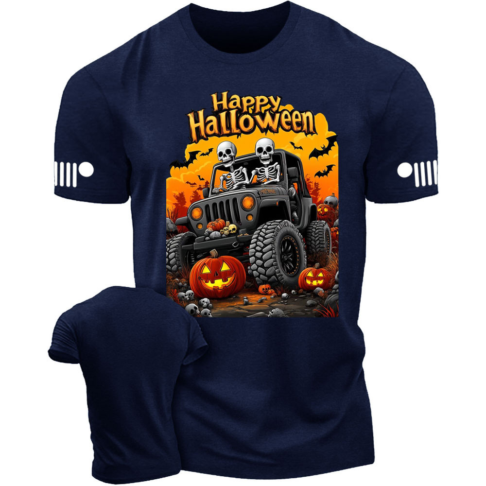 Happy Halloween Skeletons Drive Jp T-Shirt