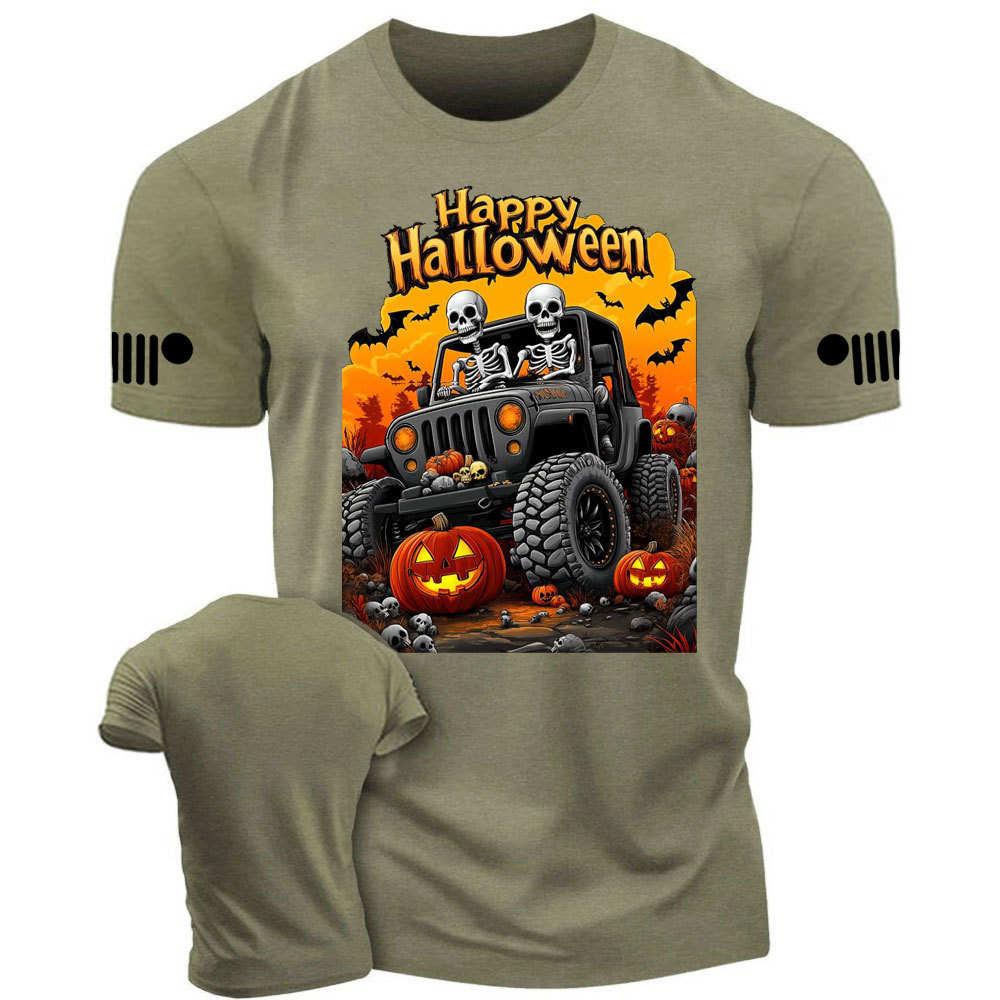 Happy Halloween Skeletons Drive Jp T-Shirt