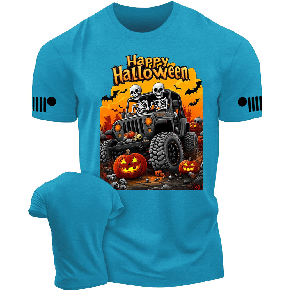 Happy Halloween Skeletons Drive Jp T-Shirt