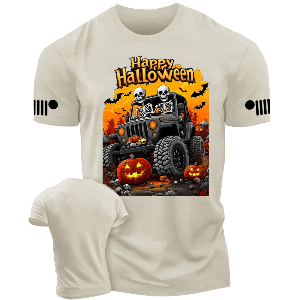 Happy Halloween Skeletons Drive Jp T-Shirt