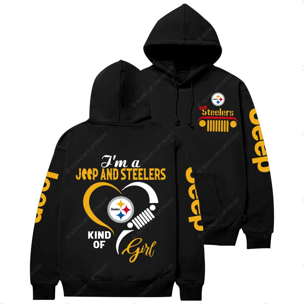 Pittsburgh Steelers NFL I’m A Jp And Falcons Kind Of Girl Casual Hoodie