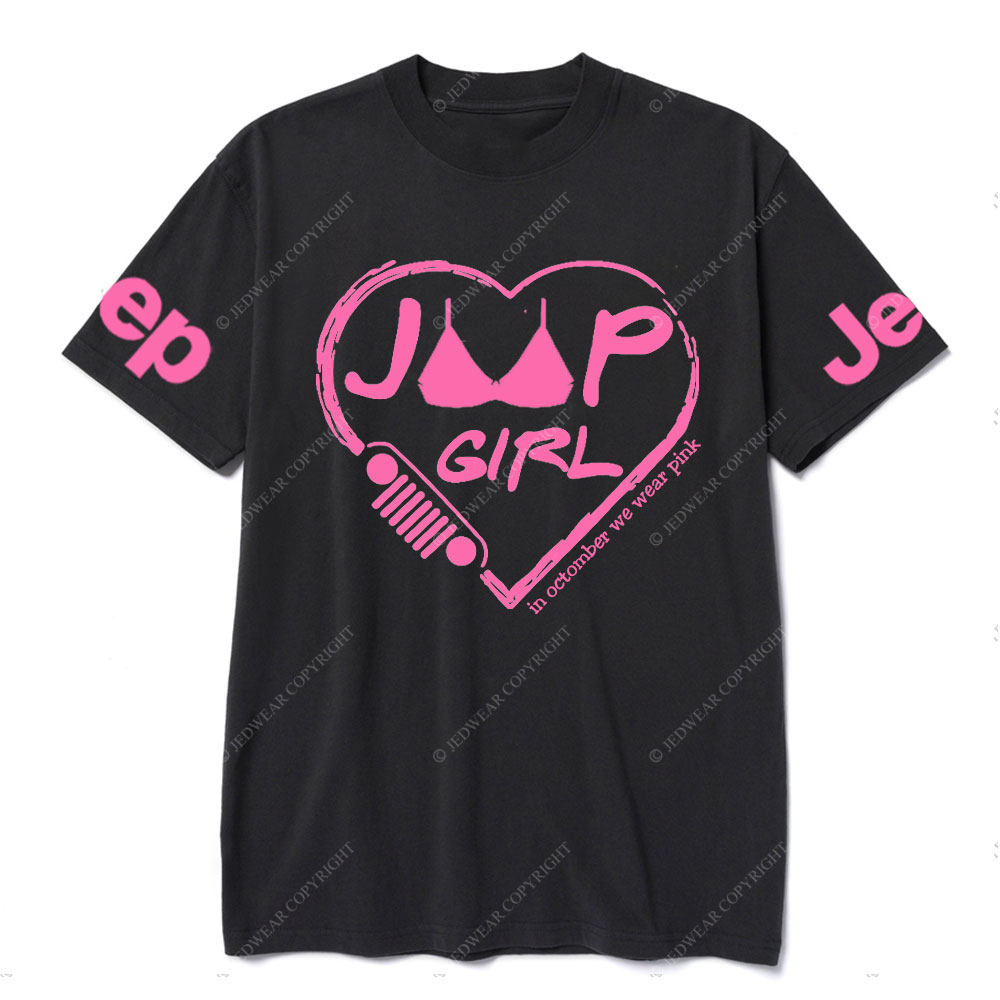 Breast Cancer Awareness Jp Heart In October We Wear Pink T-shirt