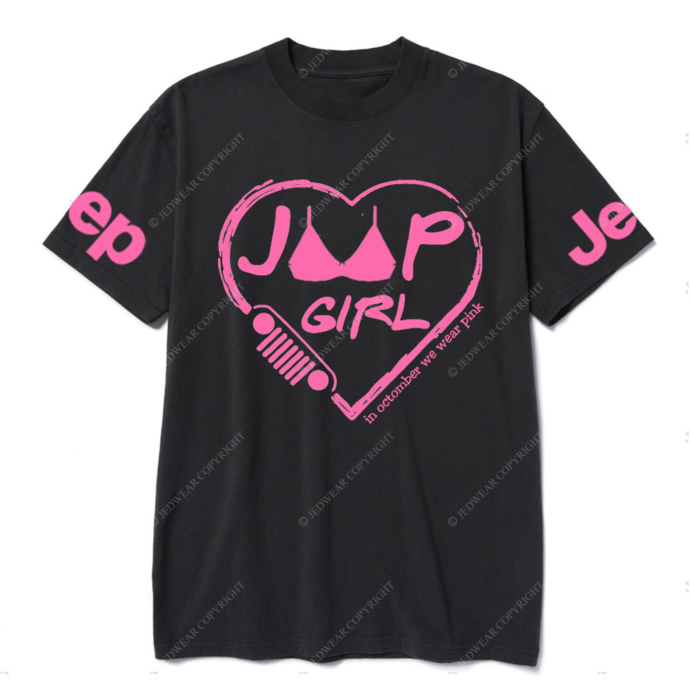 Breast Cancer Awareness Jp Heart In October We Wear Pink T-shirt