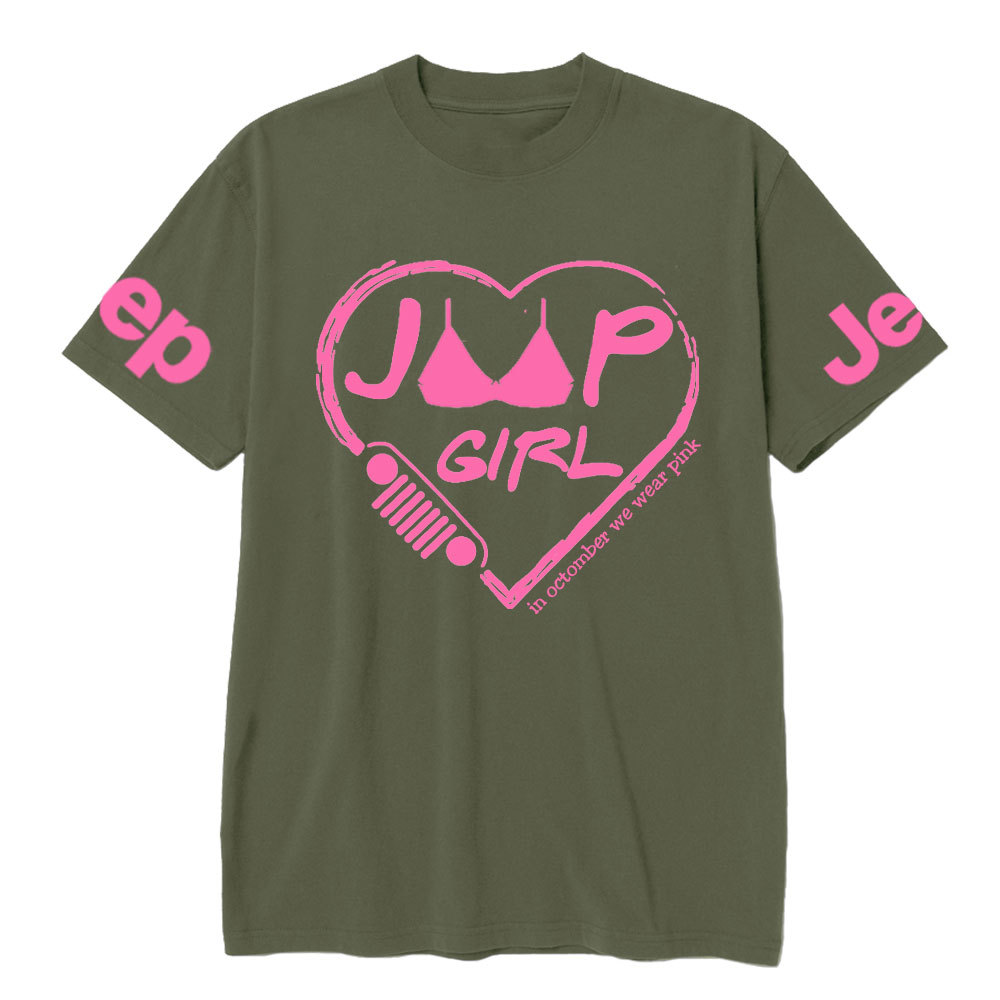 Breast Cancer Awareness Jp Heart In October We Wear Pink T-shirt