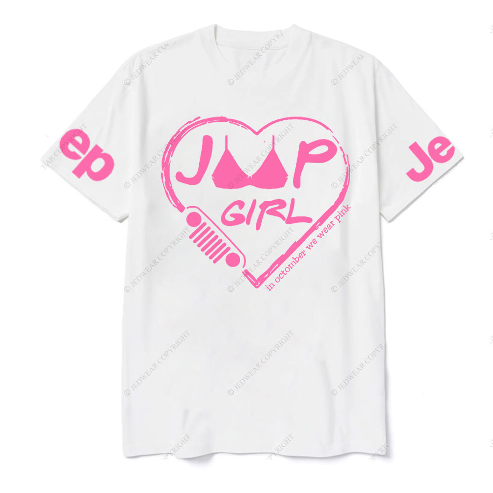 Breast Cancer Awareness Jp Heart In October We Wear Pink T-shirt