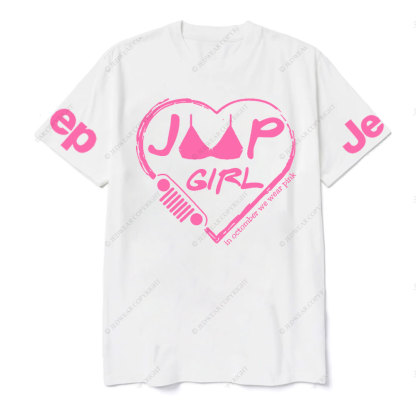 Breast Cancer Awareness Jp Heart In October We Wear Pink T-shirt