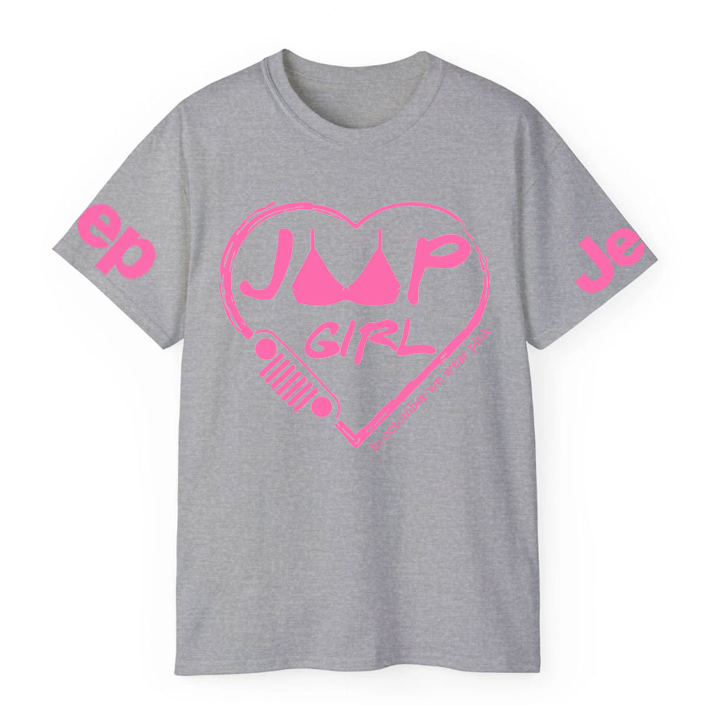 Breast Cancer Awareness Jp Heart In October We Wear Pink T-shirt