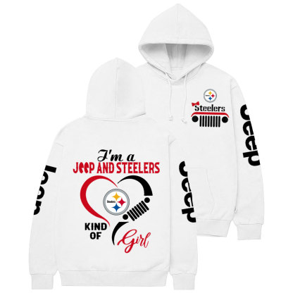 Pittsburgh Steelers NFL I’m A Jp And Falcons Kind Of Girl Casual Hoodie