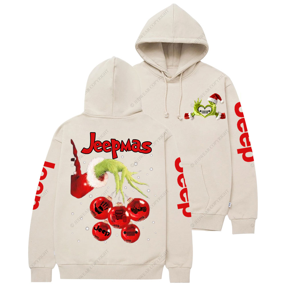 Hand Holding Jp Christmas Balls Jp Heart Casual Hoodie