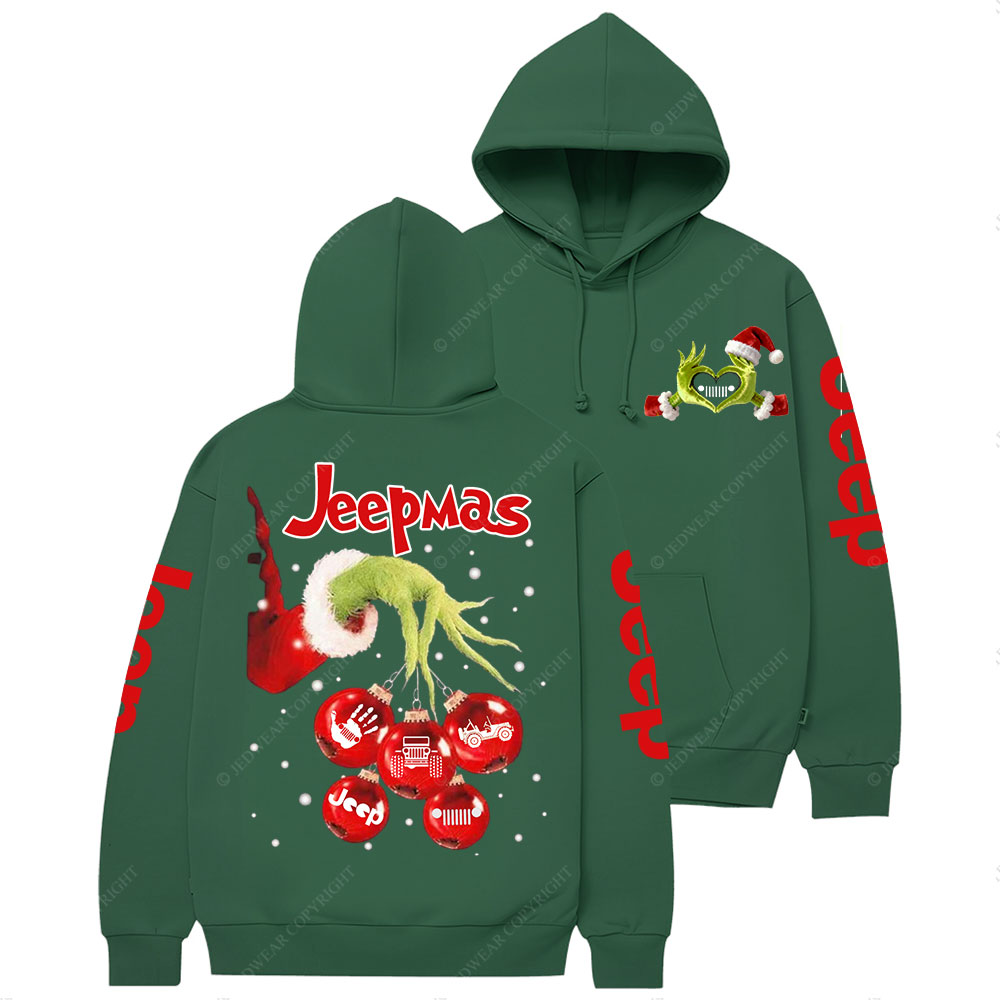 Hand Holding Jp Christmas Balls Jp Heart Casual Hoodie