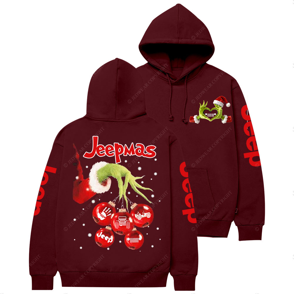 Hand Holding Jp Christmas Balls Jp Heart Casual Hoodie