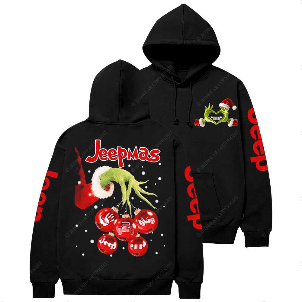 Hand Holding Jp Christmas Balls Jp Heart Casual Hoodie