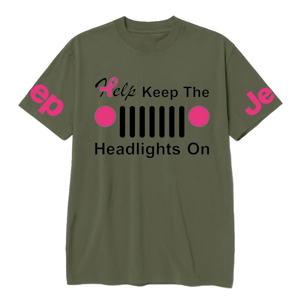 Help Keep The Headlights on, Jp Grille Breast Cancer Awareness T-shirt
