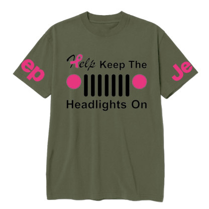 Help Keep The Headlights on, Jp Grille Breast Cancer Awareness T-shirt
