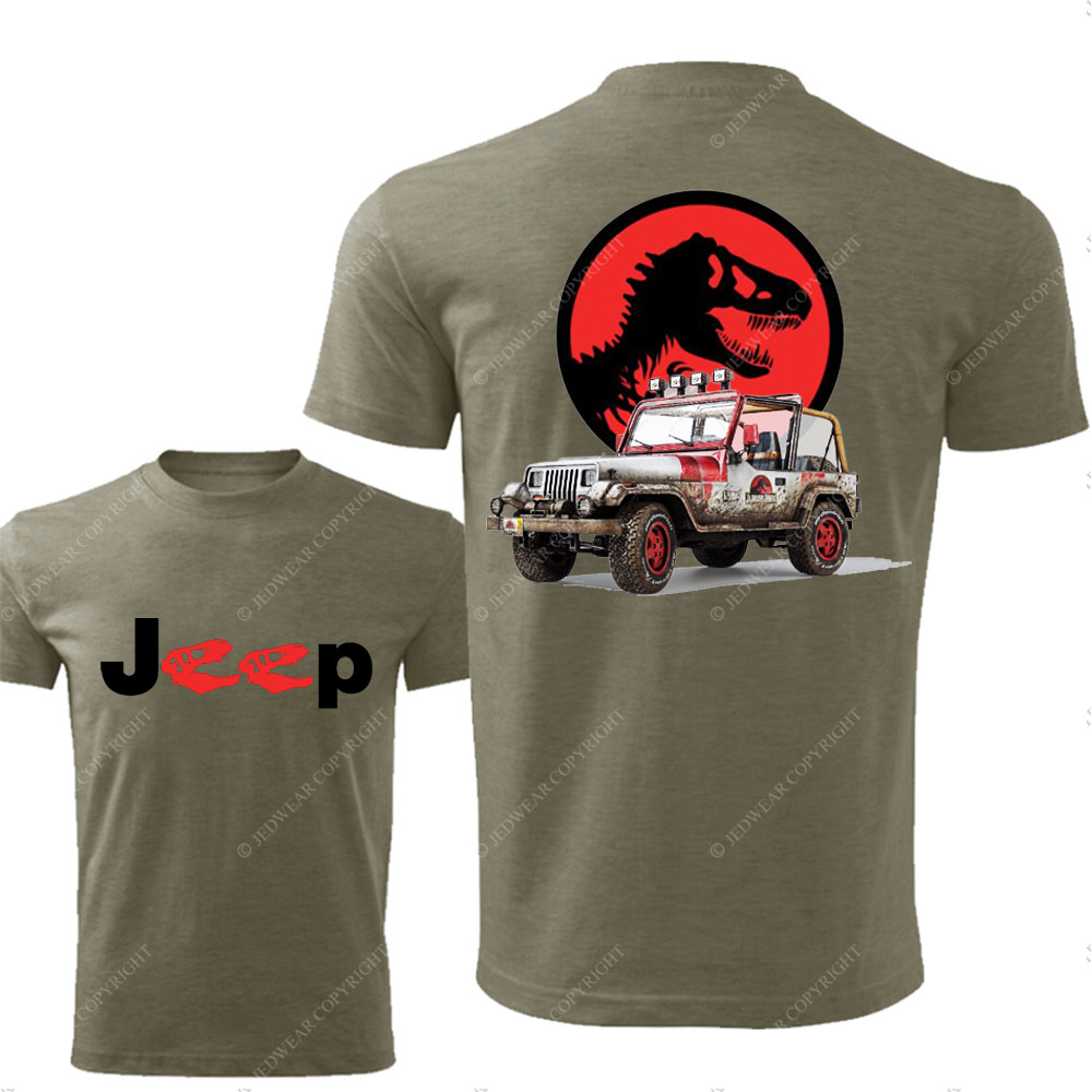 Jurassic Jp with Red Horror Rex Double Printed T-shirt