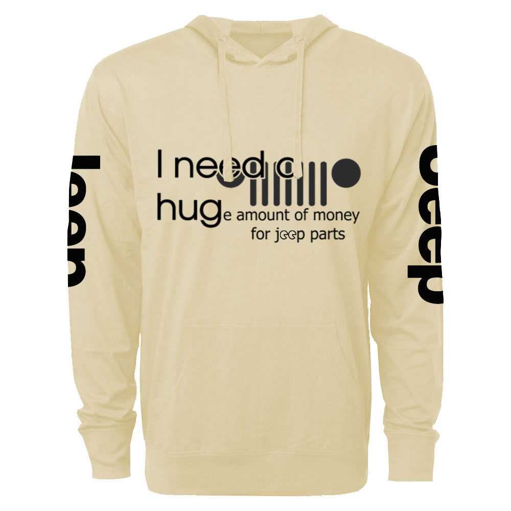 I Need A Hug Funny Jp Oversized Lightweight Hoodie