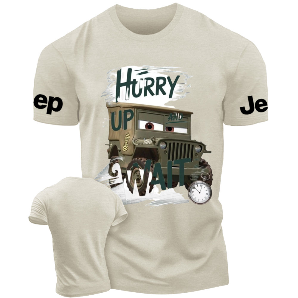 Hurry Up and Wait Cars Sarge Jp T-Shirt