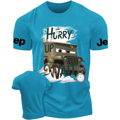 Hurry Up and Wait Cars Sarge Jp T-Shirt
