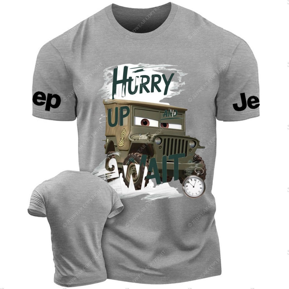 Hurry Up and Wait Cars Sarge Jp T-Shirt