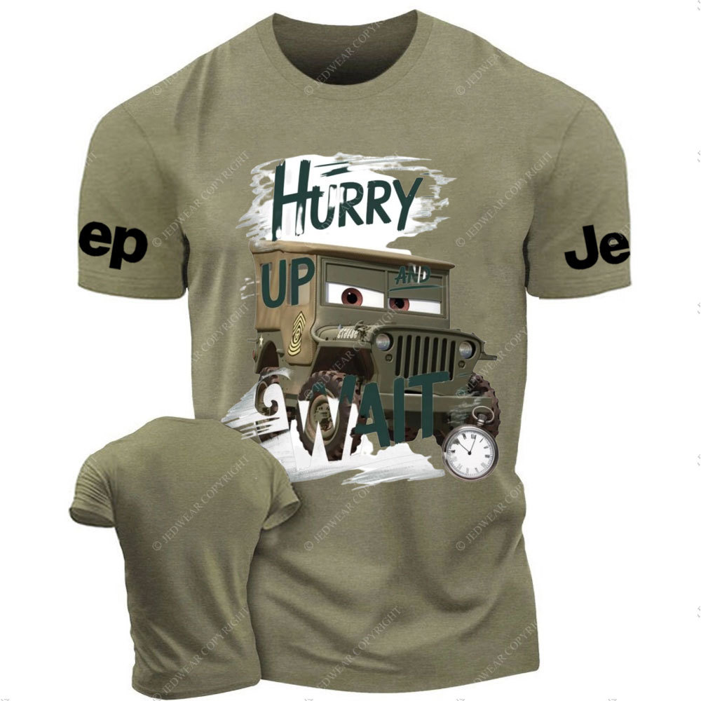Hurry Up and Wait Cars Sarge Jp T-Shirt