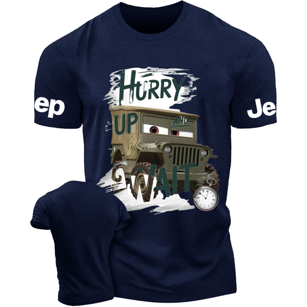 Hurry Up and Wait Cars Sarge Jp T-Shirt