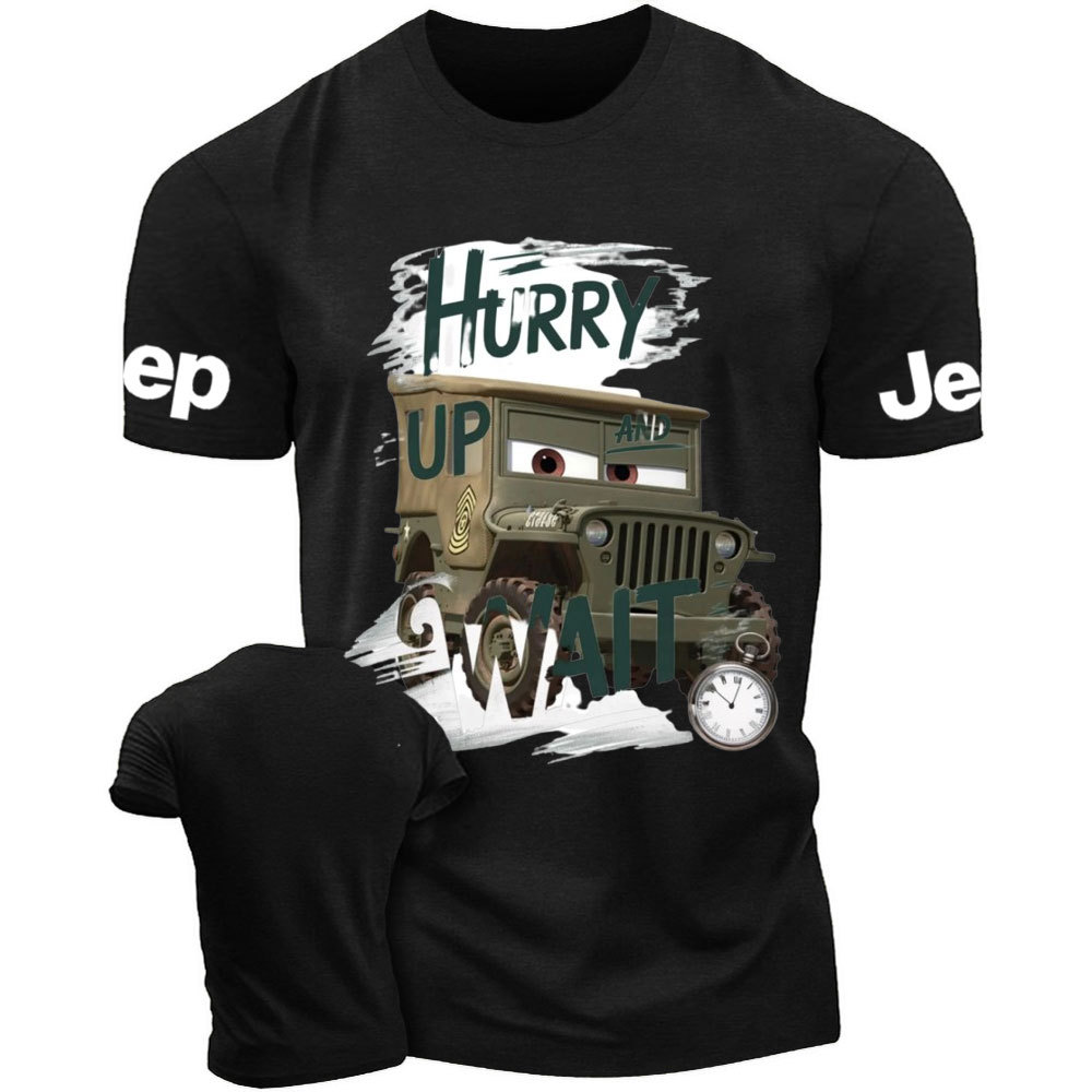 Hurry Up and Wait Cars Sarge Jp T-Shirt