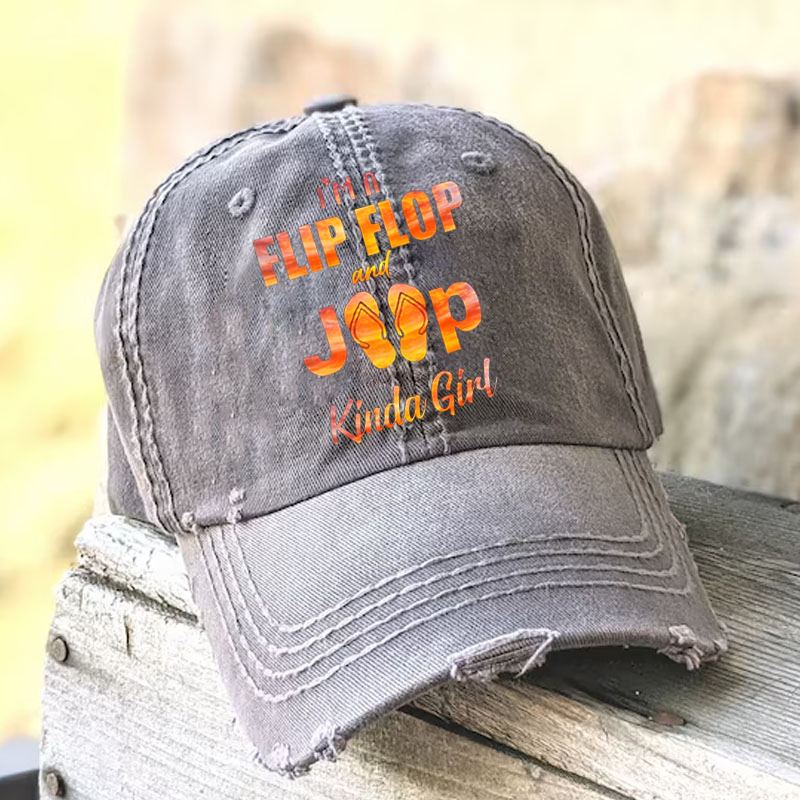 I’m A Flip Flop And Jp Kinda Girl - Jp Baseball Cap