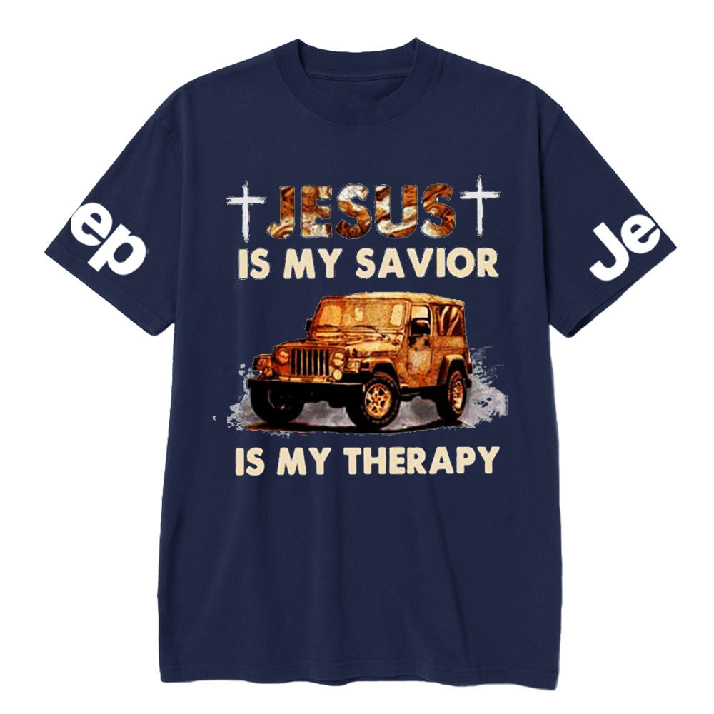 Jesus Is My Savior Jp Is My Therapy Religious Jp Lover T-Shirt