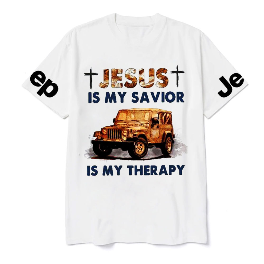Jesus Is My Savior Jp Is My Therapy Religious Jp Lover T-Shirt