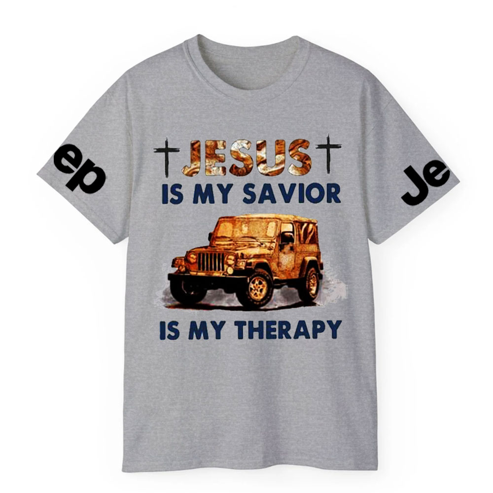 Jesus Is My Savior Jp Is My Therapy Religious Jp Lover T-Shirt