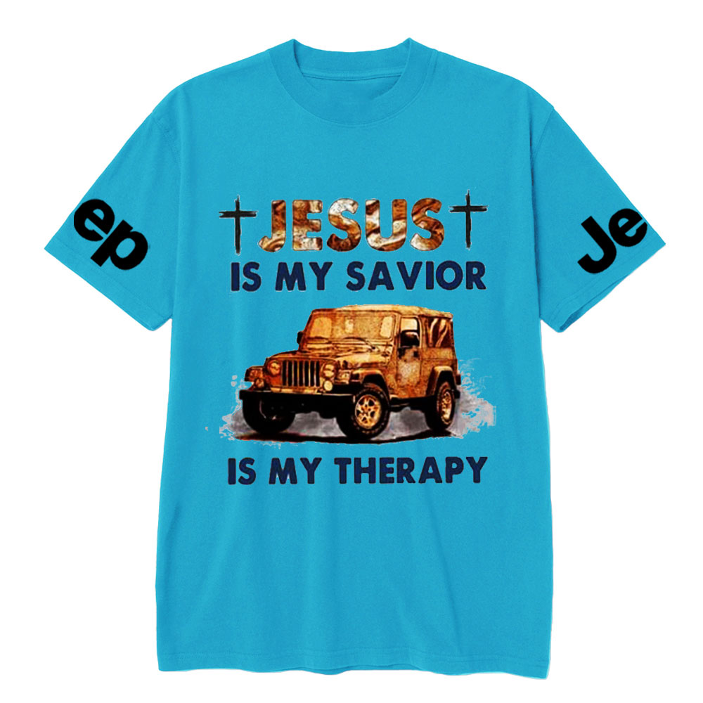 Jesus Is My Savior Jp Is My Therapy Religious Jp Lover T-Shirt