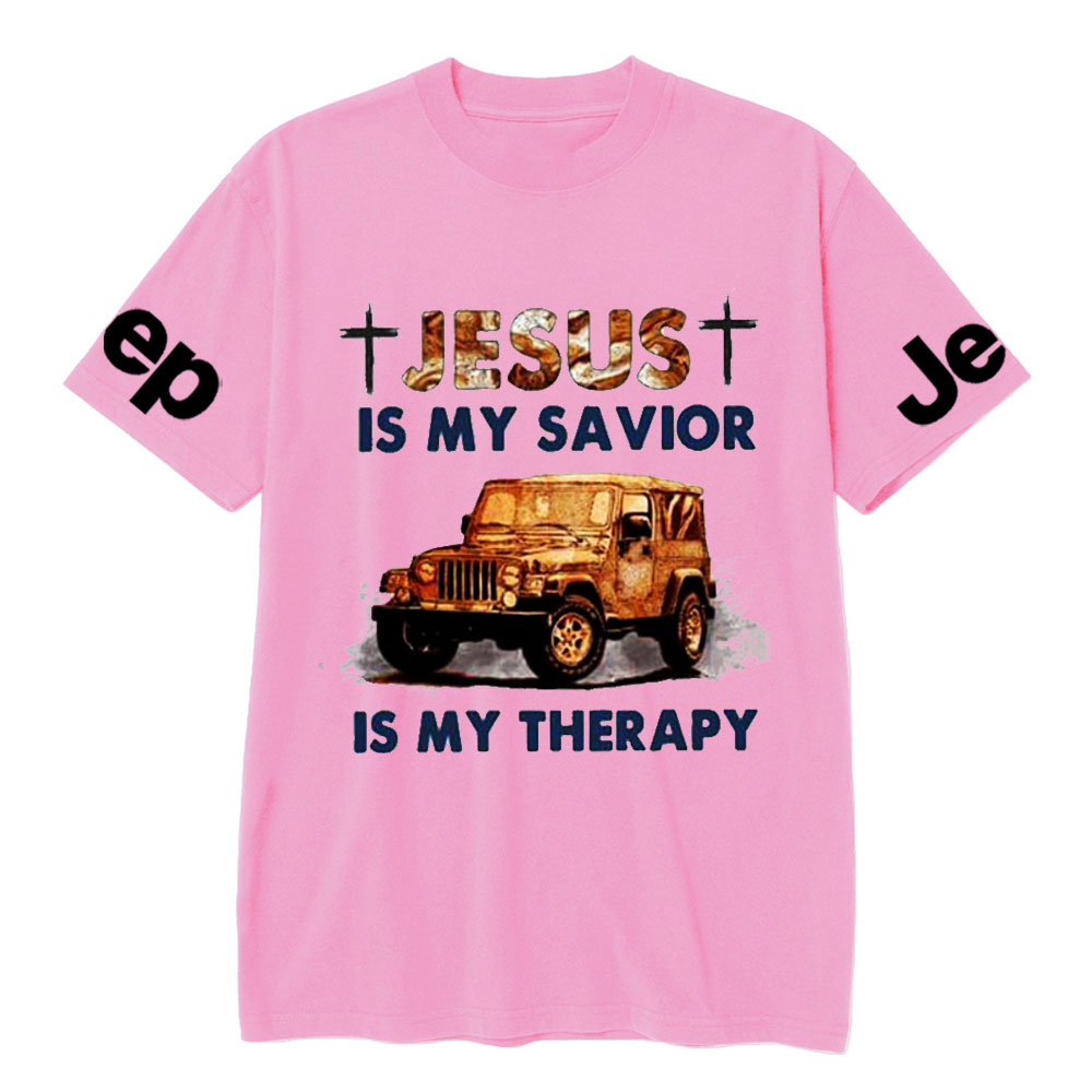 Jesus Is My Savior Jp Is My Therapy Religious Jp Lover T-Shirt
