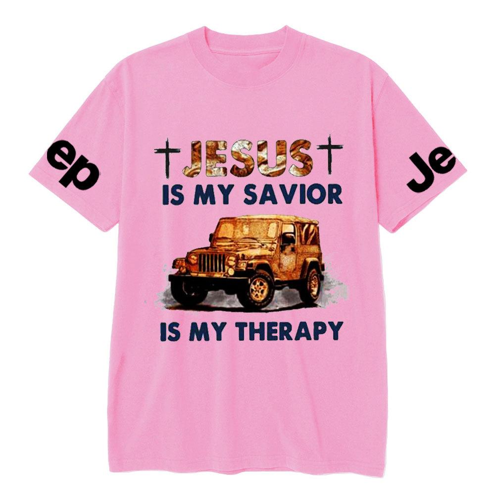 Jesus Is My Savior Jp Is My Therapy Religious Jp Lover T-Shirt