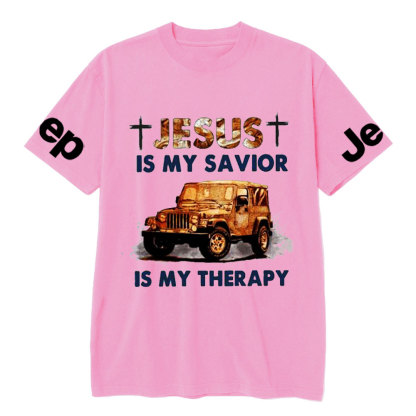 Jesus Is My Savior Jp Is My Therapy Religious Jp Lover T-Shirt