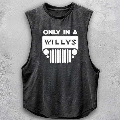 Only in a Willys Jp Grille Men Tank