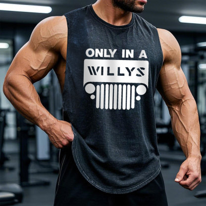 Only in a Willys Jp Grille Men Tank