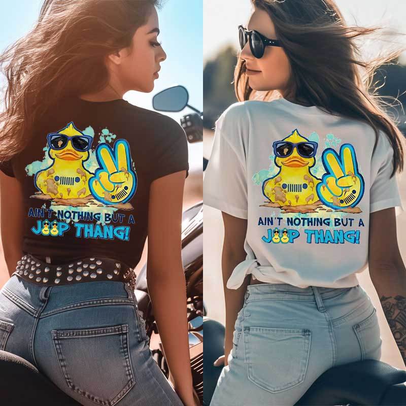 Ain't Nothing But a Jeep Thang, Yellow Rubber Ducky Women Tshirt