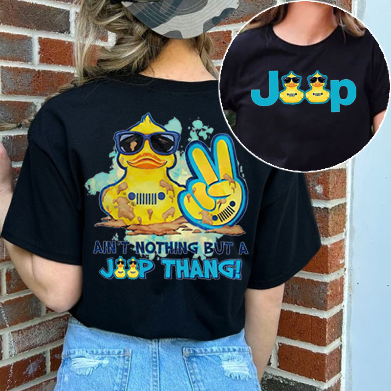 Ain't Nothing But a Jeep Thang, Yellow Rubber Ducky Women Tshirt