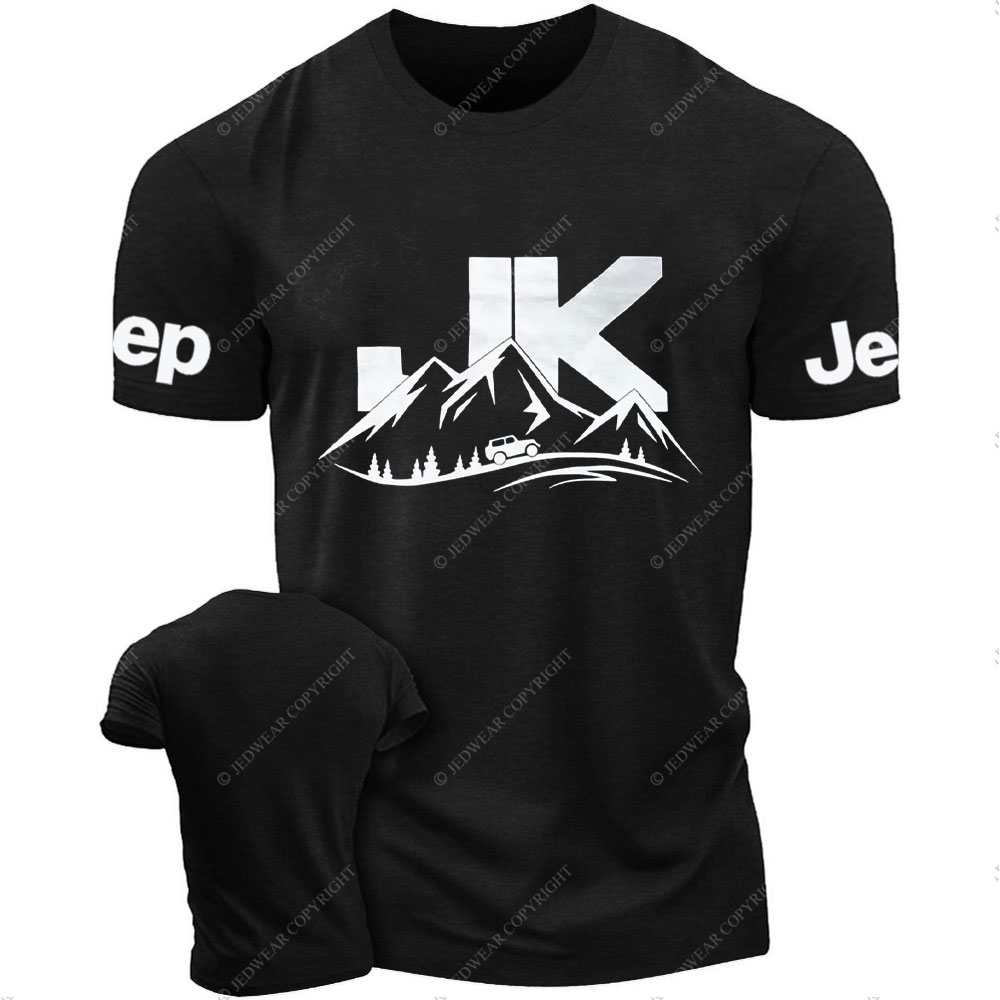JK Wrangler Driving on a Winding Mountain Road Jp T-Shirt