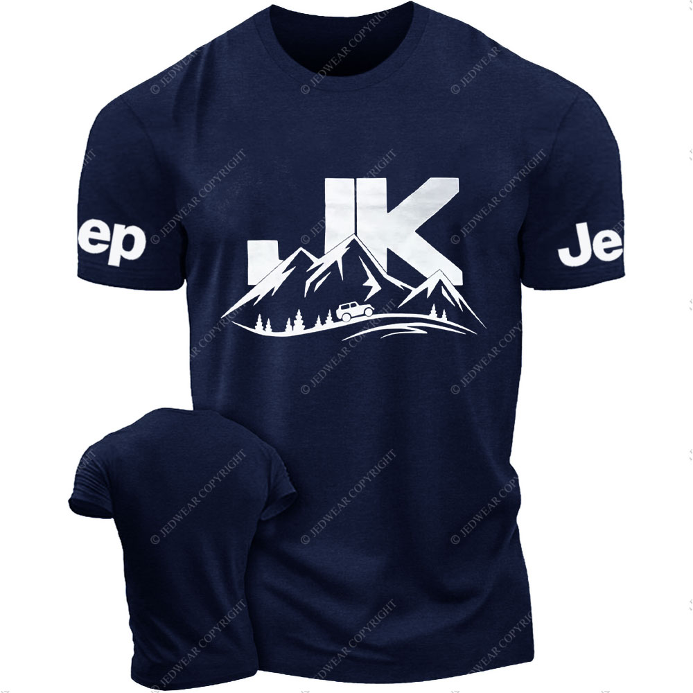 JK Wrangler Driving on a Winding Mountain Road Jp T-Shirt