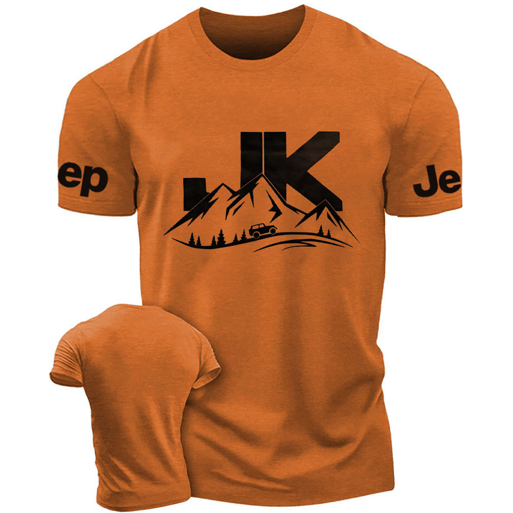 JK Wrangler Driving on a Winding Mountain Road Jp T-Shirt