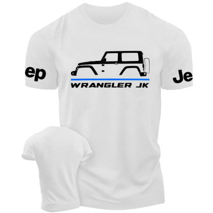 Jp Wrangler JK 2007- 2018 Car Enthusiast Thin Blue Line Police T-Shirt